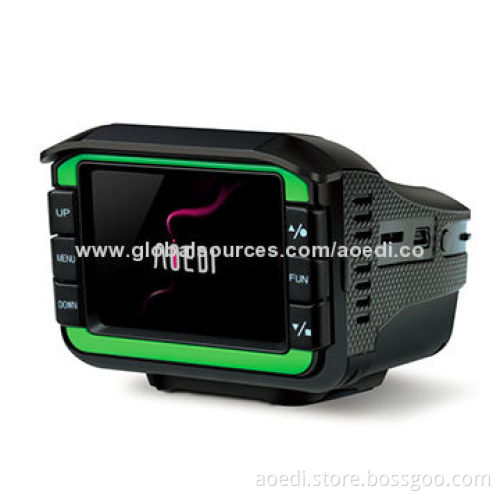 Newest Private Model 720P 2-inch Screen Car DVR and Radar Detector with Factory Direct Price